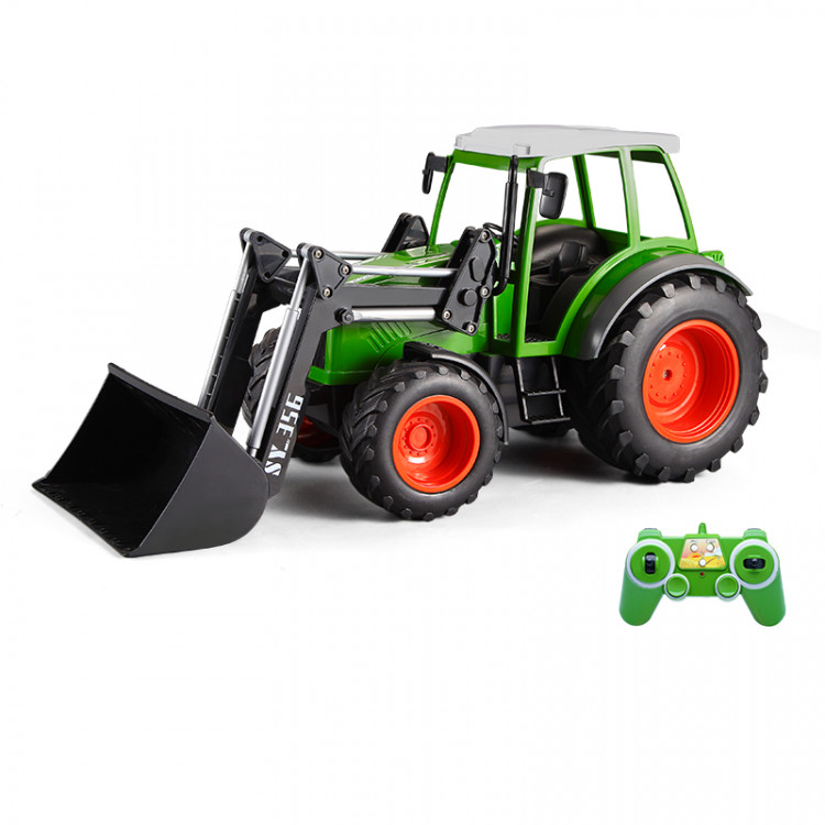 RC veľký traktor 1:16 E356-003 zeleno-sivý 